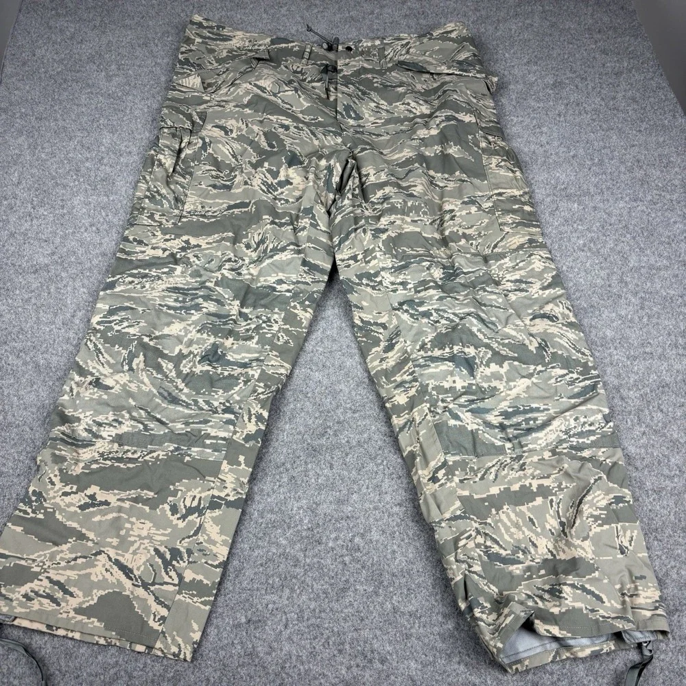Us Air Force Pants Xl APECS Waterproof Tiger Stripe Camo 44x32 Military USAF EUC
